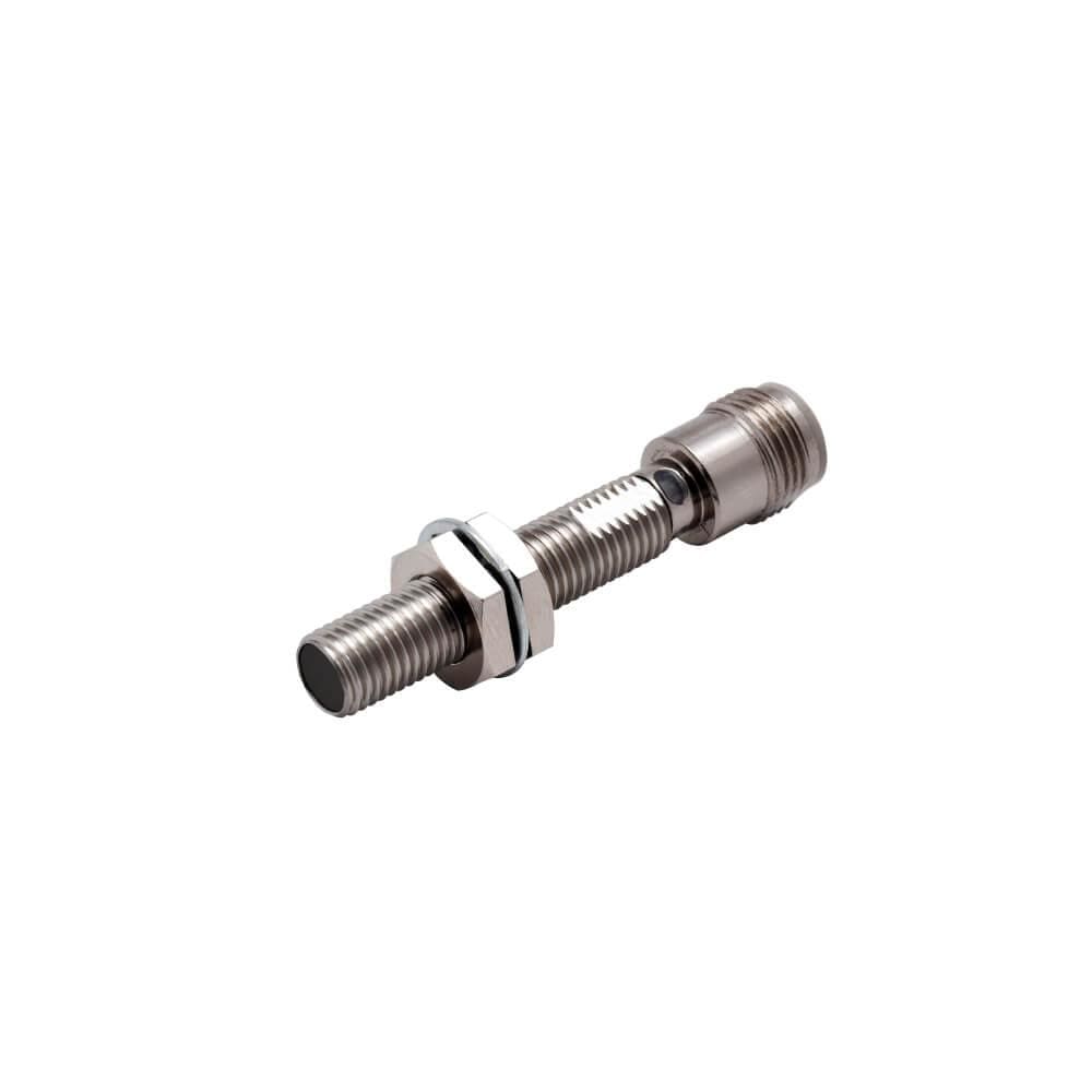 OMRON - Sensor de proximidad inductivo cuerpo largo de SUS M8 apantallado 2mm CC 3 hilos PNP NA IO-Link COM3 conector M12