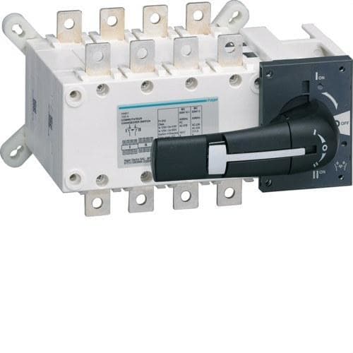 HAGER - Conmutador I-0-II de 4x125A para accionamiento frontal