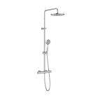 ROCA - Columna termostática Victoria-T Plus para ducha con altura regulable de 800 a 1175mm y brazo de ducha orientable