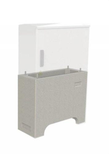 CAHORS - Zócalo hormigón ZA750 para armario 750x300mm