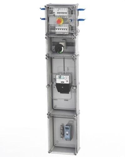 CAHORS - Equipo provisional de obra vertical monofásico M1 6,9KW 2 tomas