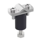 CIRPROTEC - Soporte para superficie metálica para cable 8-10mm con tornillo y aislante PVC para revestimiento impermeable en acero inoxidable