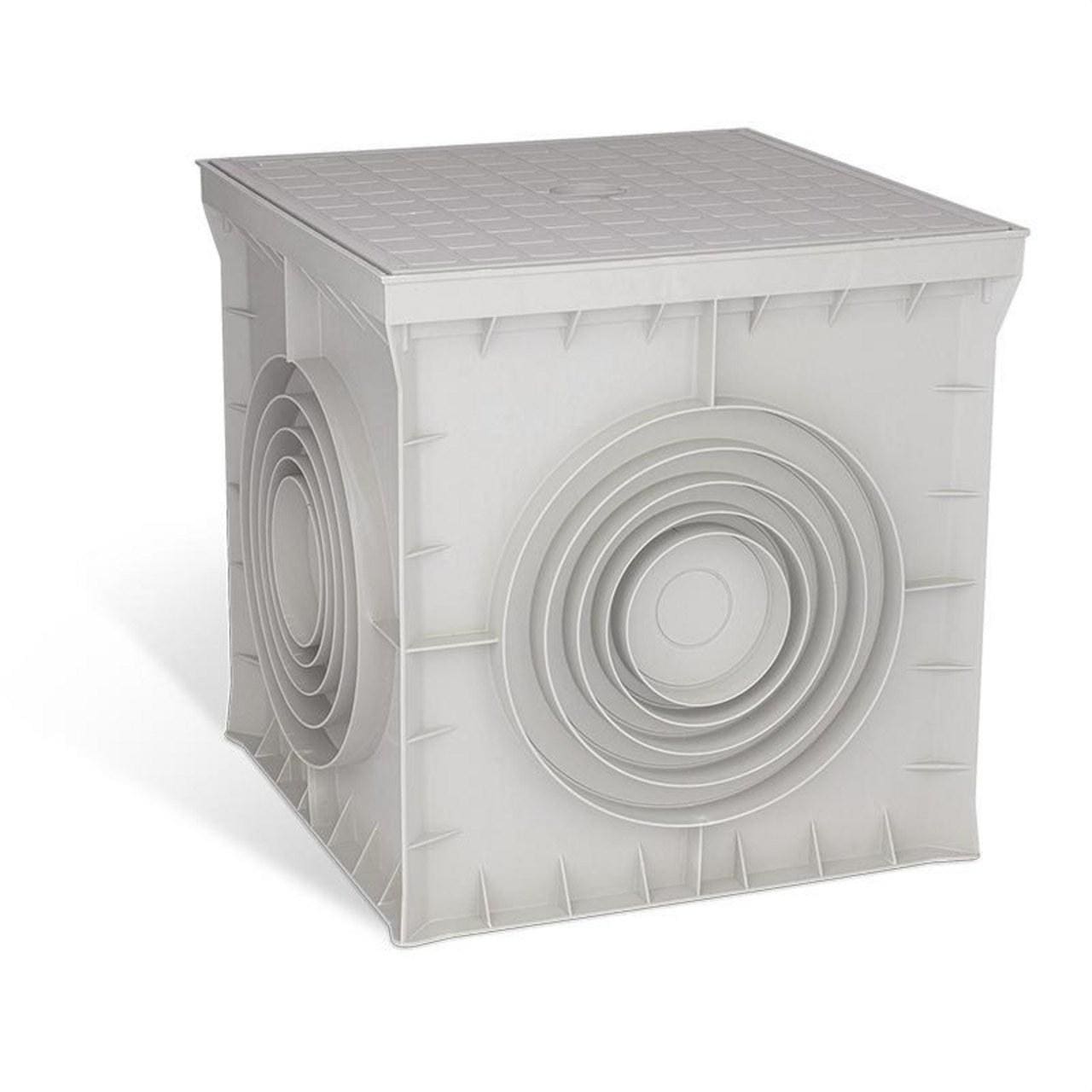GAESTOPAS - Arqueta 480x480x450mm con tapa ciega 4 salidas gris