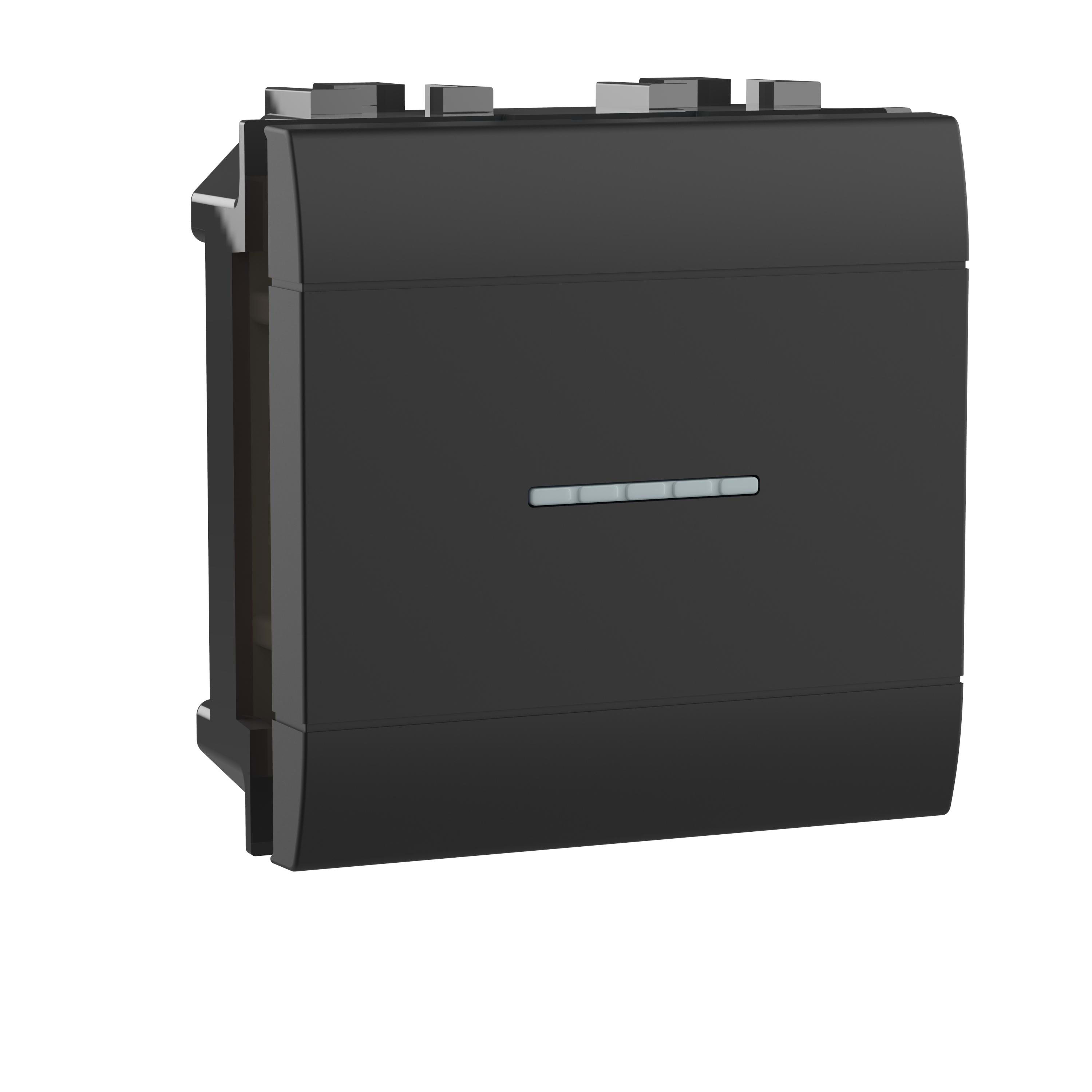 BTICINO - Interruptor conectado con neutro (con opción de regulación) 150W Living Light with Netatmo - Antracita