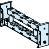 Schneider Electric - Soporte JdB fijo 5-10mm horizontal
