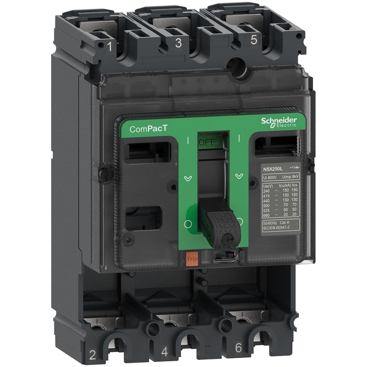 Schneider Electric - Bloque de corte NSX250F 36kA AC 3P 250A