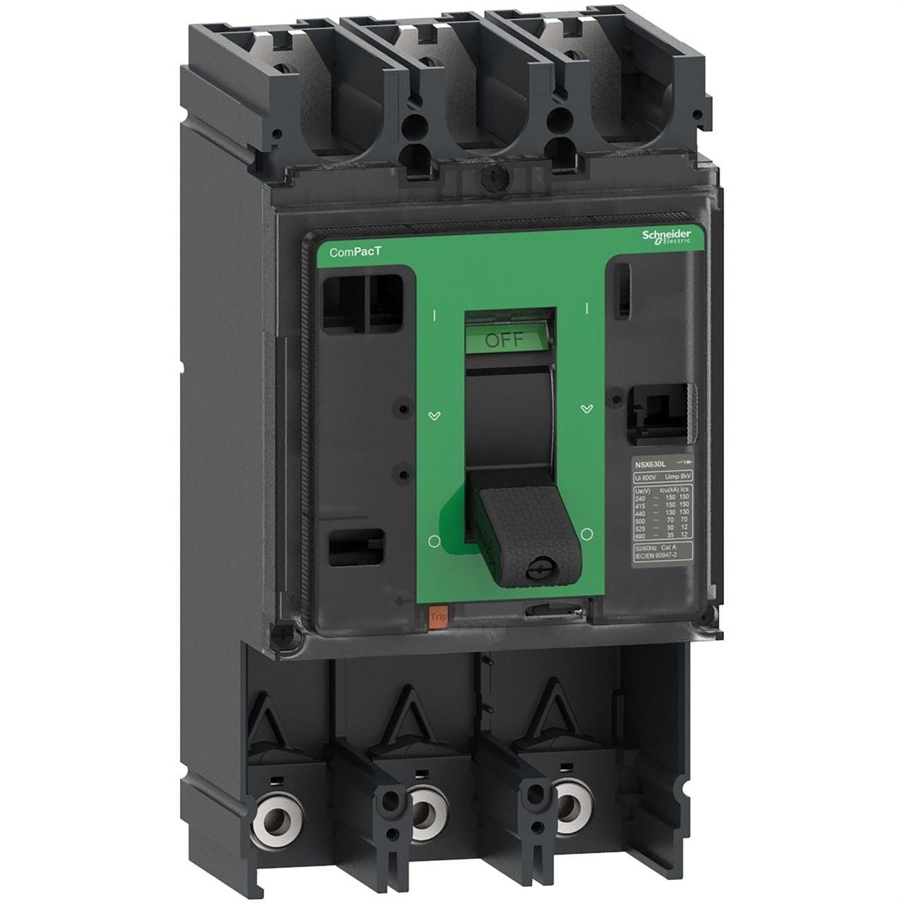 Schneider Electric - Bloque de corte NSX630L 150kA AC 3P 630A