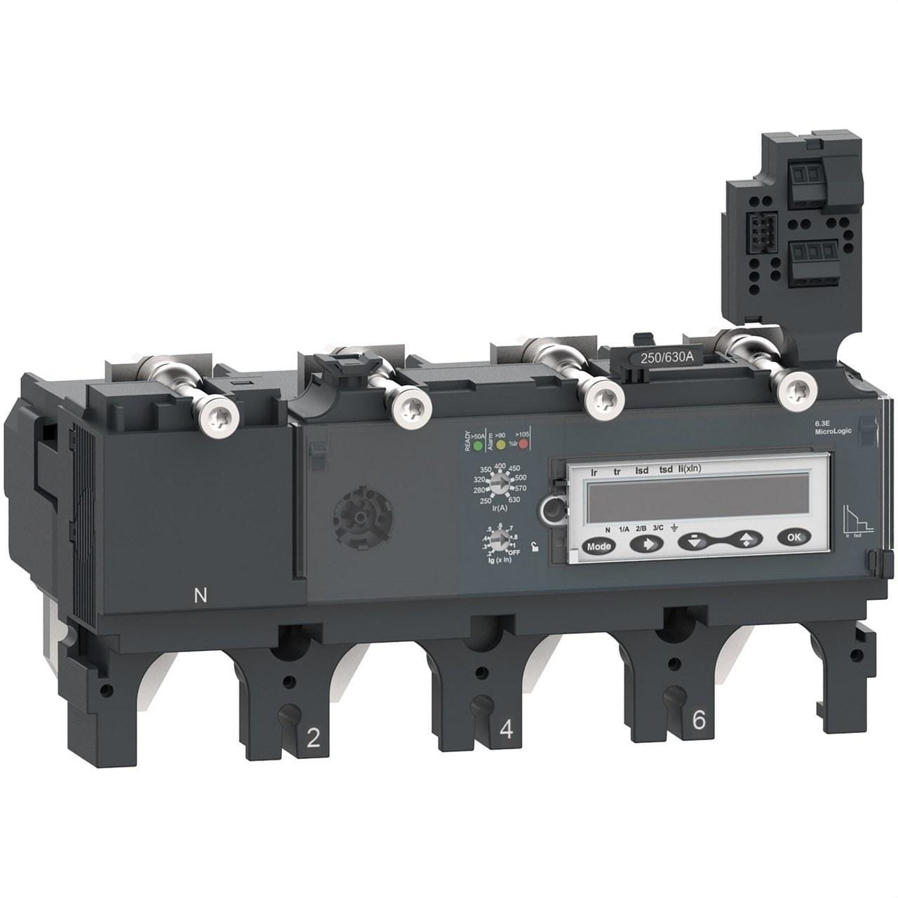 Schneider Electric - Unidad de control NSX400 AC 4P4R 400A 6.3E