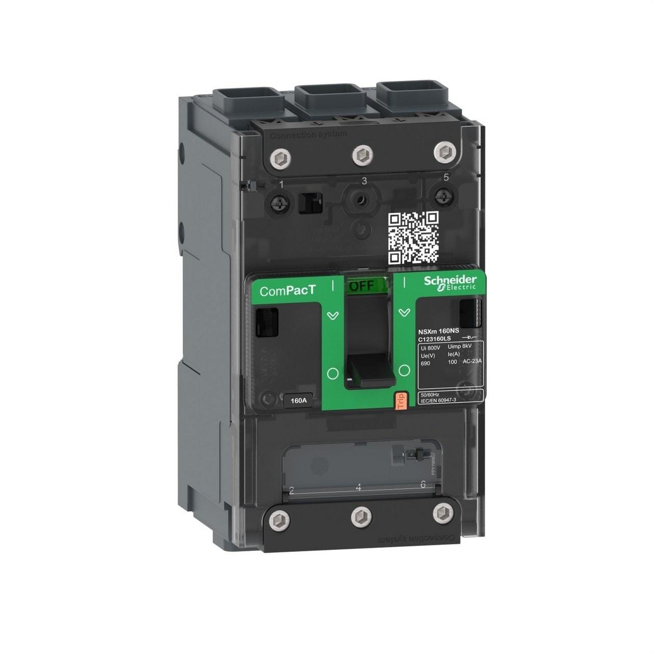 Schneider Electric - Interruptor NSXm160NA AC 3P 160A EverLink