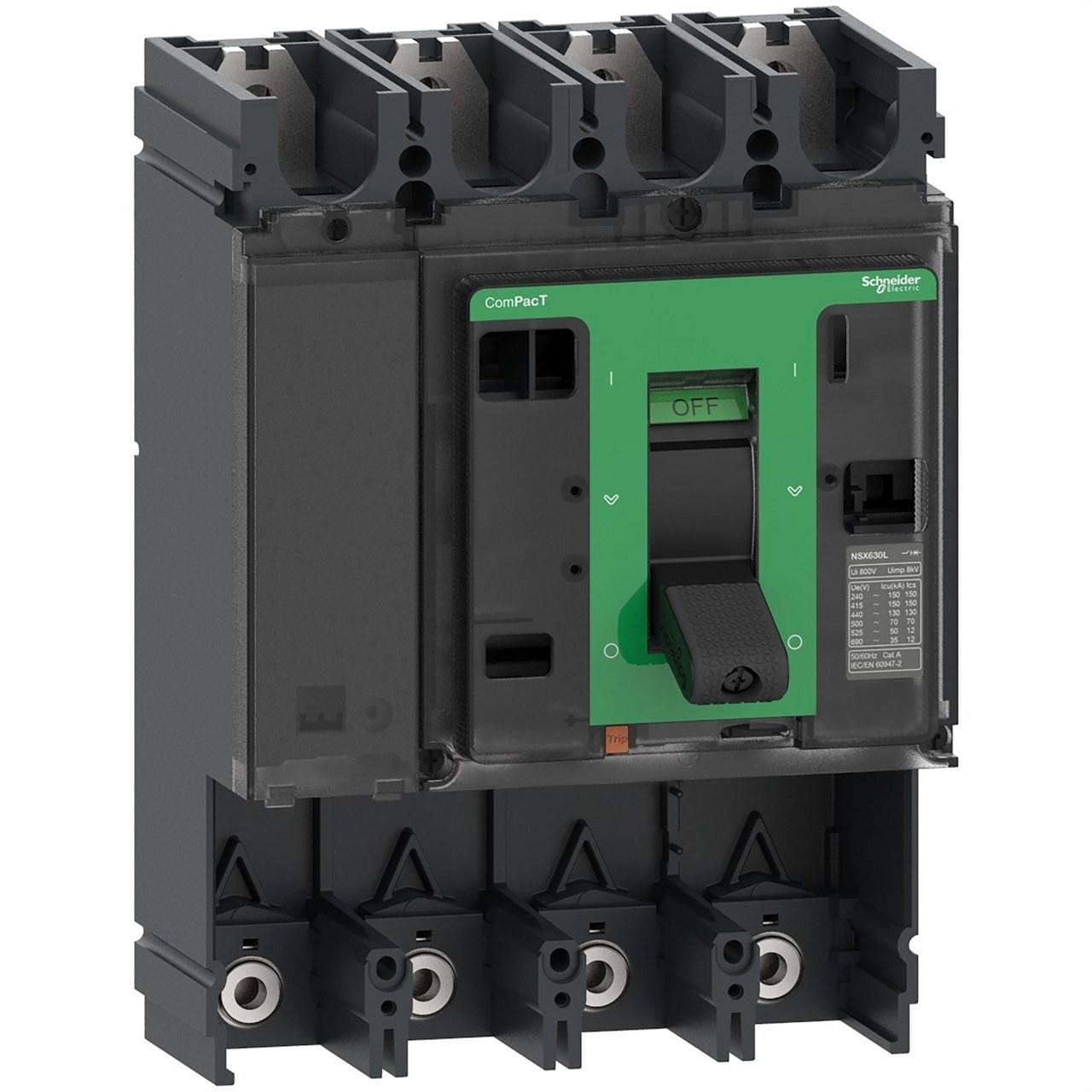 Schneider Electric - Bloque de corte NSX630H 70kA AC 4P 630A