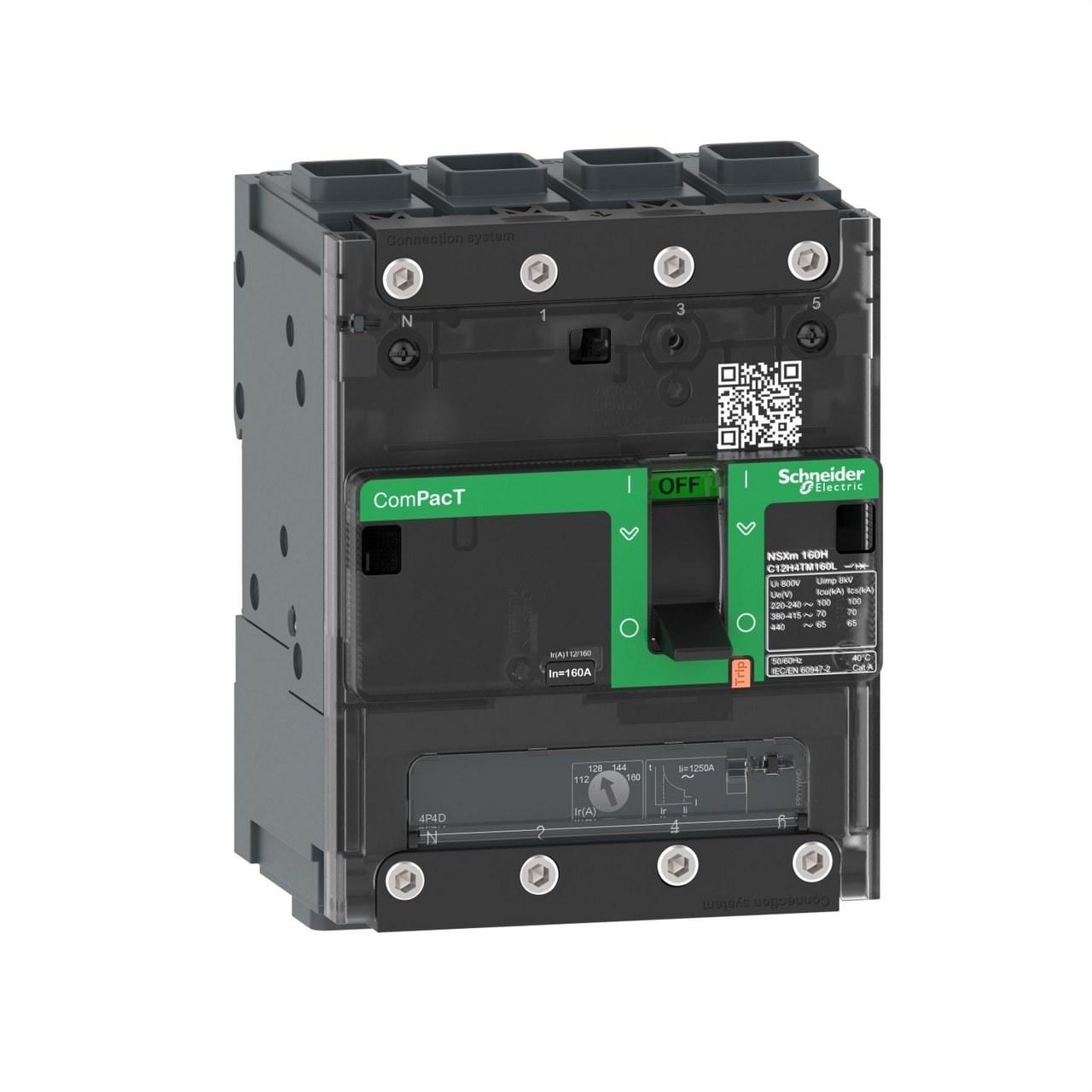 Schneider Electric - Interruptor NSXm100B 25kA AC 4P4R 25A TMD EverLink