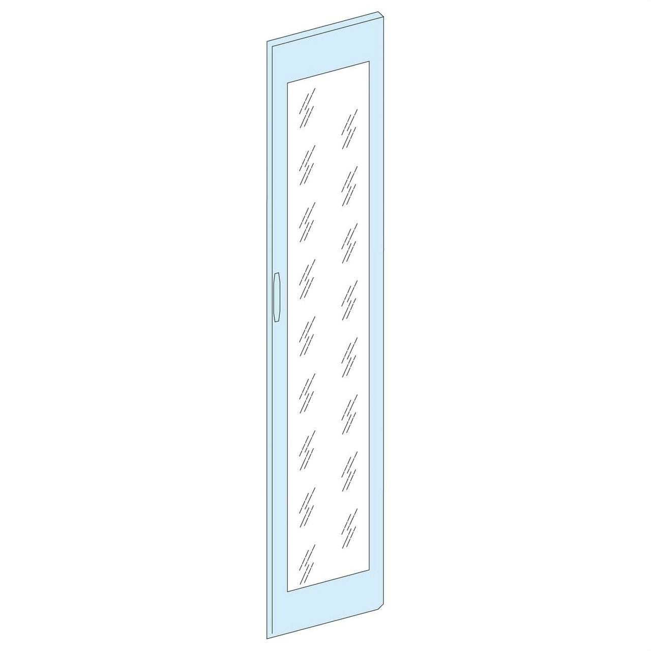 Schneider Electric - Puerta transparente IP40 pasillo lateral 24 módulos