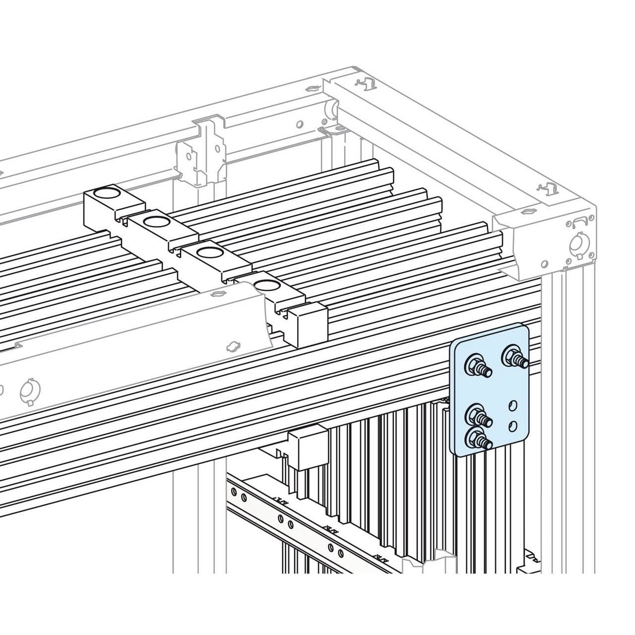Schneider Electric - Conexión vertical corta 2500A para LGYE