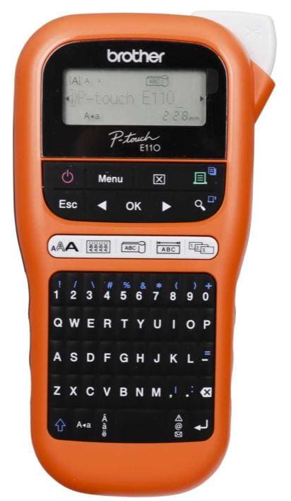 BROTHER - Rotuladora electrónica portátil profesional ideal para electricistas e instaladores