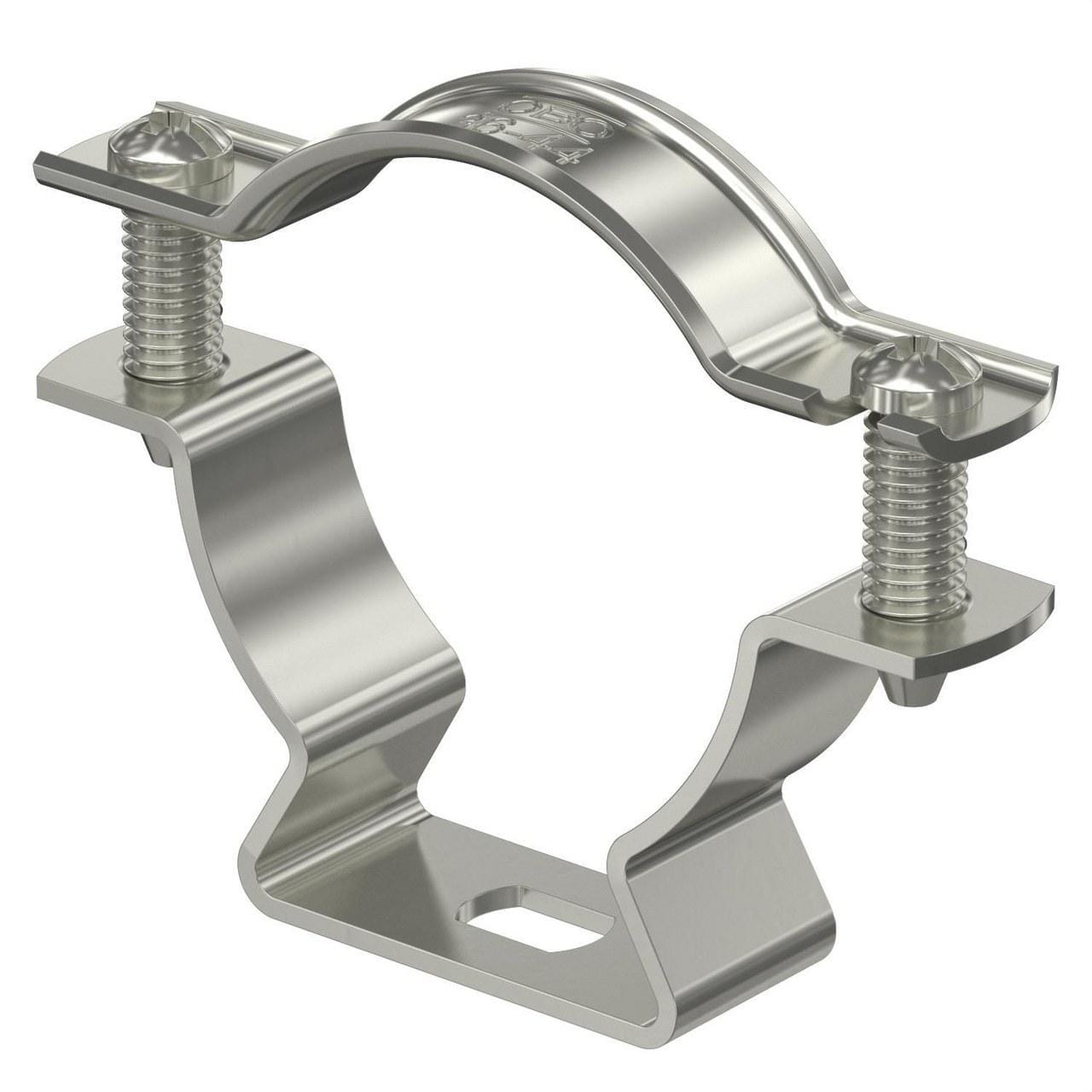 OBO BETTERMANN - Abrazadera con agujero alargado 36-44mm acero inoxidable 14301 A2 14301
