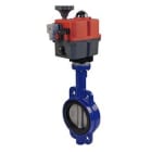 ATUSA - Válvula actuada de mariposa disco fundición nodular EPDM 80mm actuador alto voltaje tipo wafer