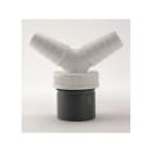 ADEQUA - Enlace mixto macho PVC B-124-A 1.1/4"-40 con toma doble de electrodomésticos