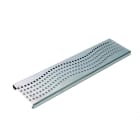 ADEQUA - Rejilla 500x130mm RAI-130-DOM de diseño ondas en acero inoxidable acabado en mate