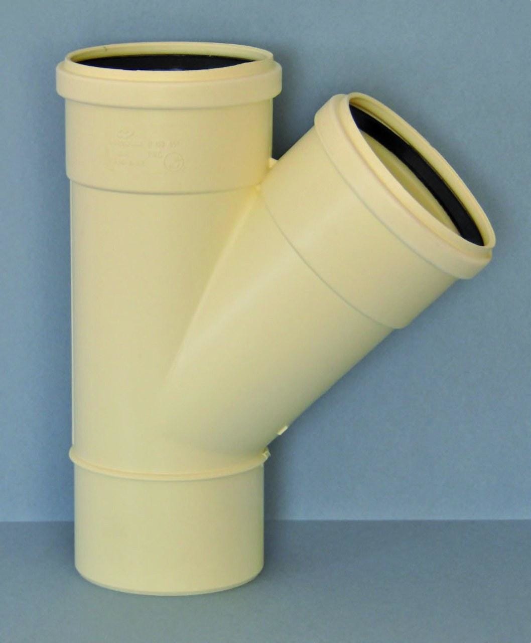 ADEQUA - Injerto simple macho - hembra 45° BV-14-K-AR diámetro 110