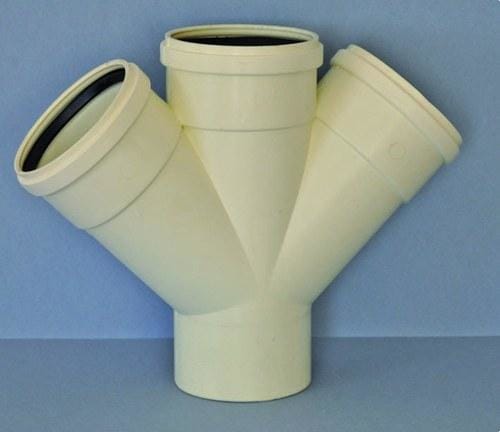 ADEQUA - Injerto doble plano macho - hembra 45° RV-14-K-AR diámetro 110
