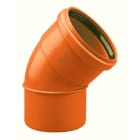 ADEQUA - Codo macho - hembra 45° CV-4-KT DN110mm con junta elástica