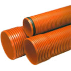 ADEQUA - Tubo corrugado PVC doble pared Teja SN8 diámetro 400 6m SANECOR
