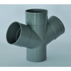 ADEQUA - Injerto doble plano macho - hembra 67° 30' RV-16 diámetro 110