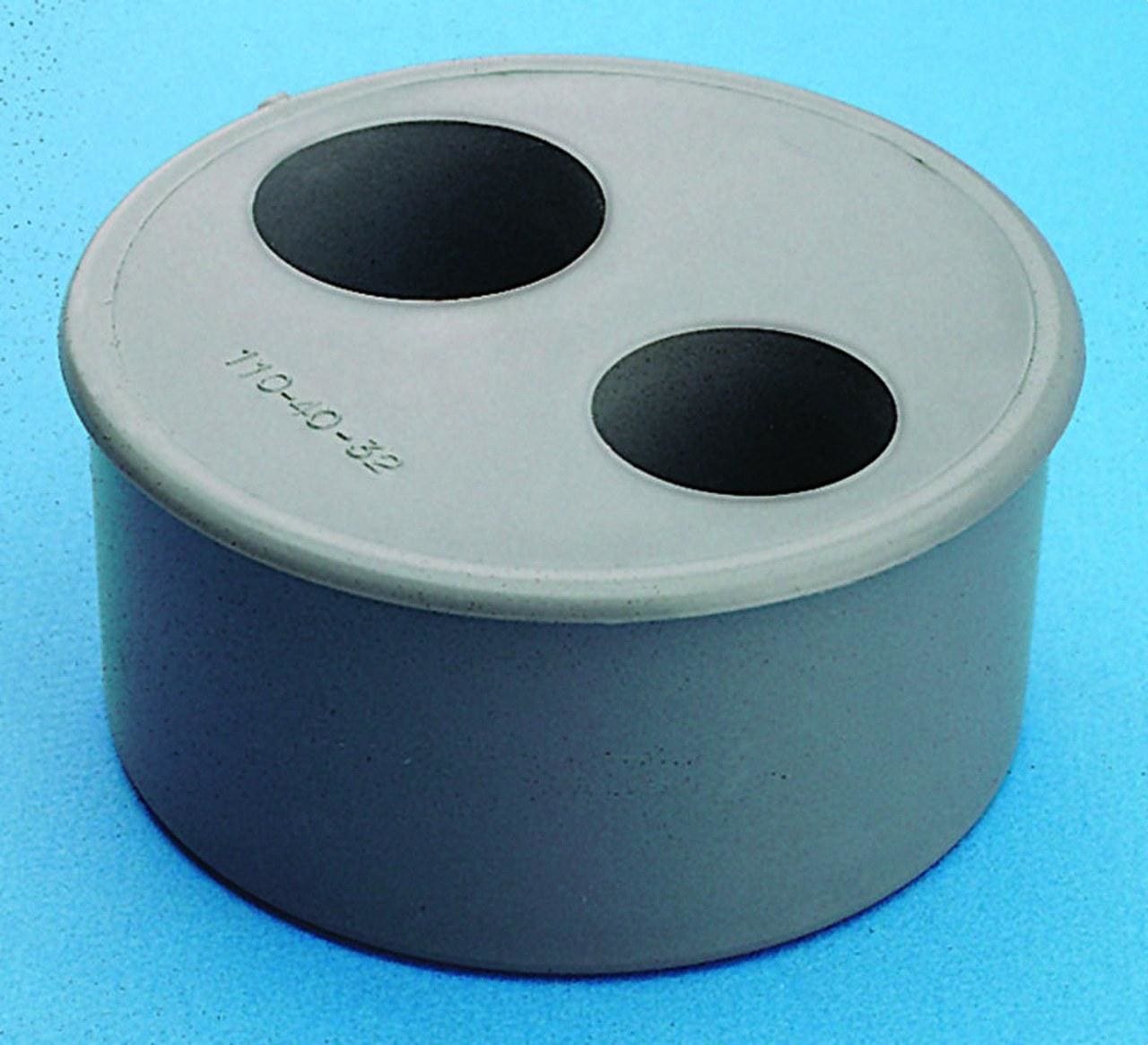 ADEQUA - Tapón de reducción doble macho - hembra V-44 diámetro 110/40/40