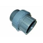 ADEQUA - Unión de tres piezas hembra - hembra N-63 DN63mm PVC