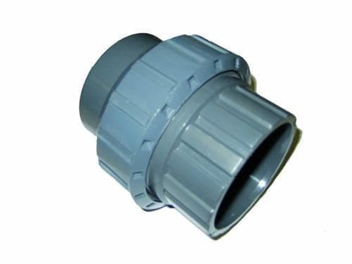 ADEQUA - Unión de tres piezas hembra - hembra N-75 DN75mm PVC