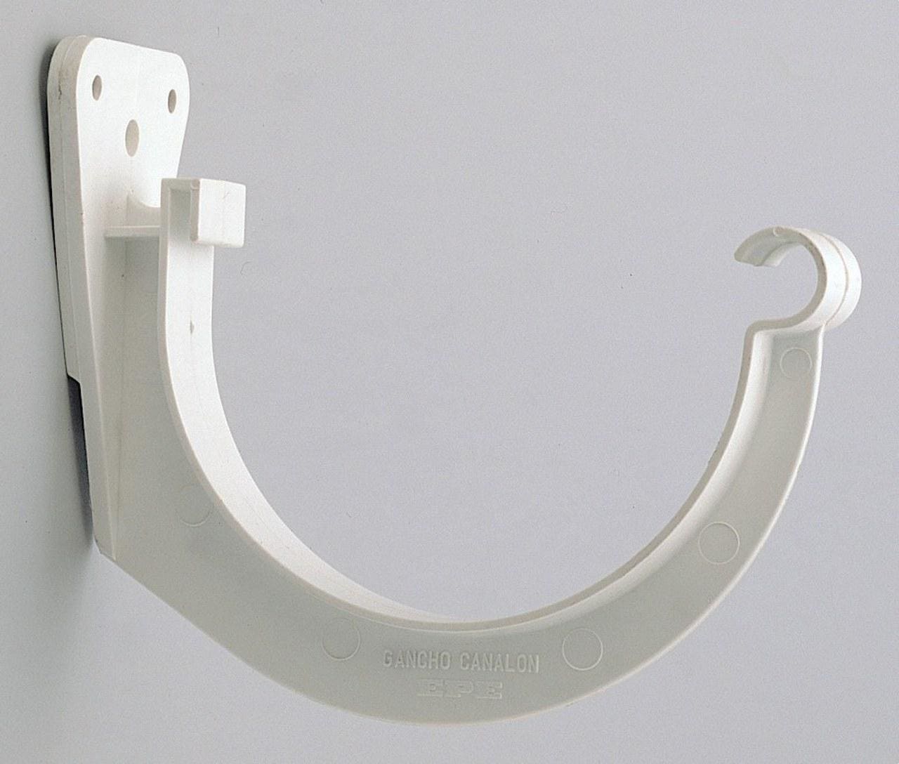 ADEQUA - Gancho para canalón GB-33-PR 330mm gris oscuro RAL7037