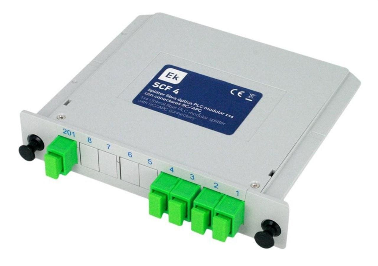 EK - Splitter óptico cassette 1x4 SC/APC