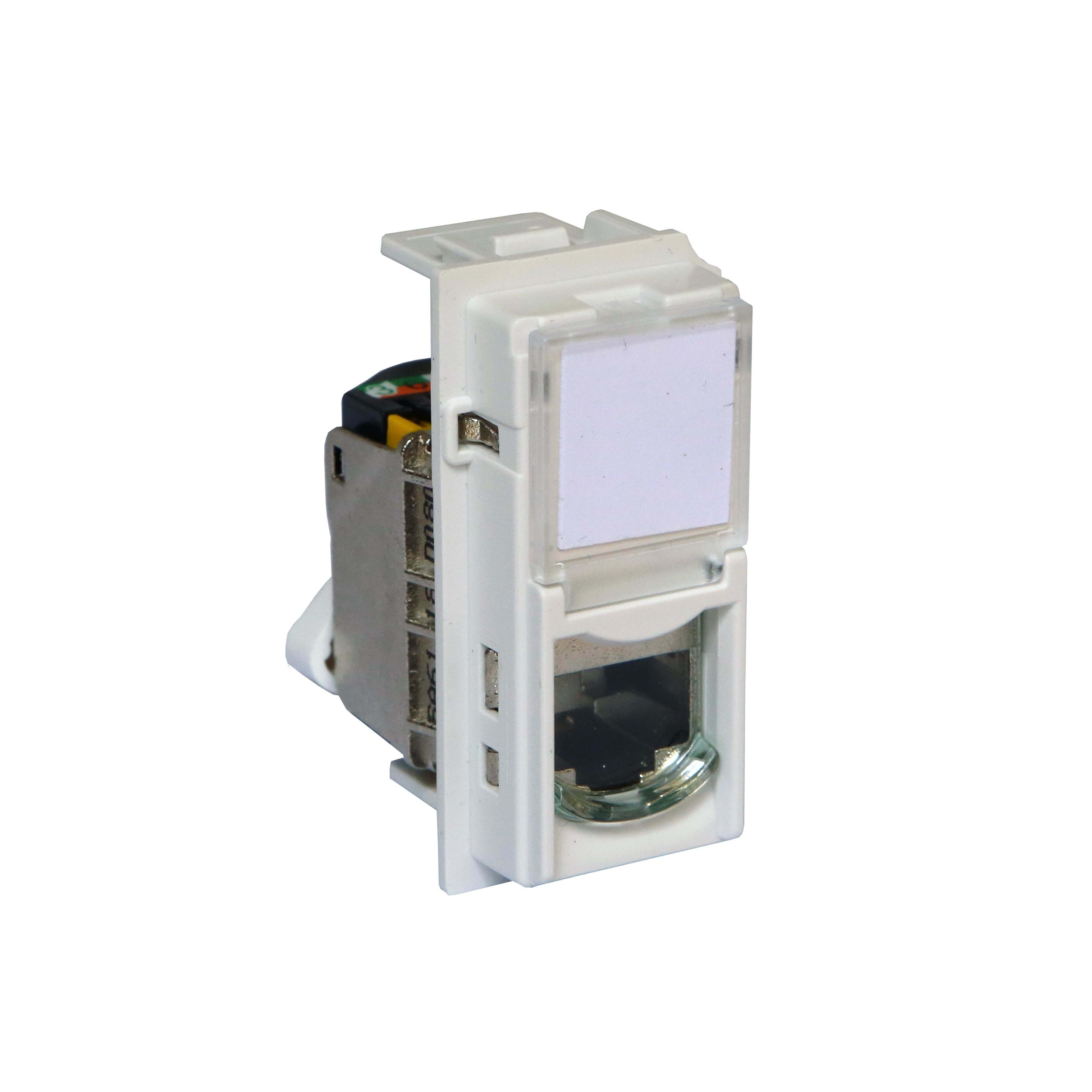 BTICINO - Base RJ45 Living Now - Cat. 6A - UTP - Sand - 1 módulo