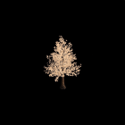 PRILUX - Luminaria decorativa MAPLE TREE 2,8M blanco cálido