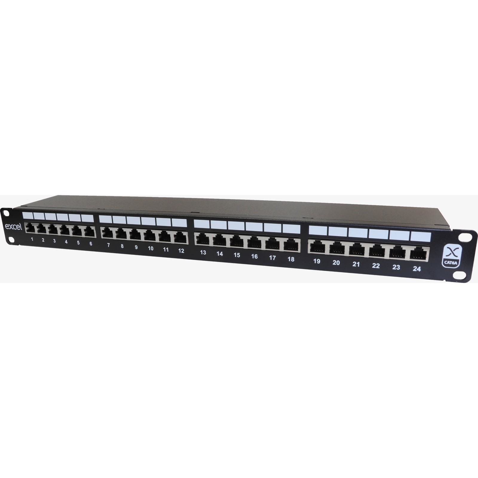 EXCEL - PANEL COMPLETO CAT.6A APANTALLADO 24 PUERTOS