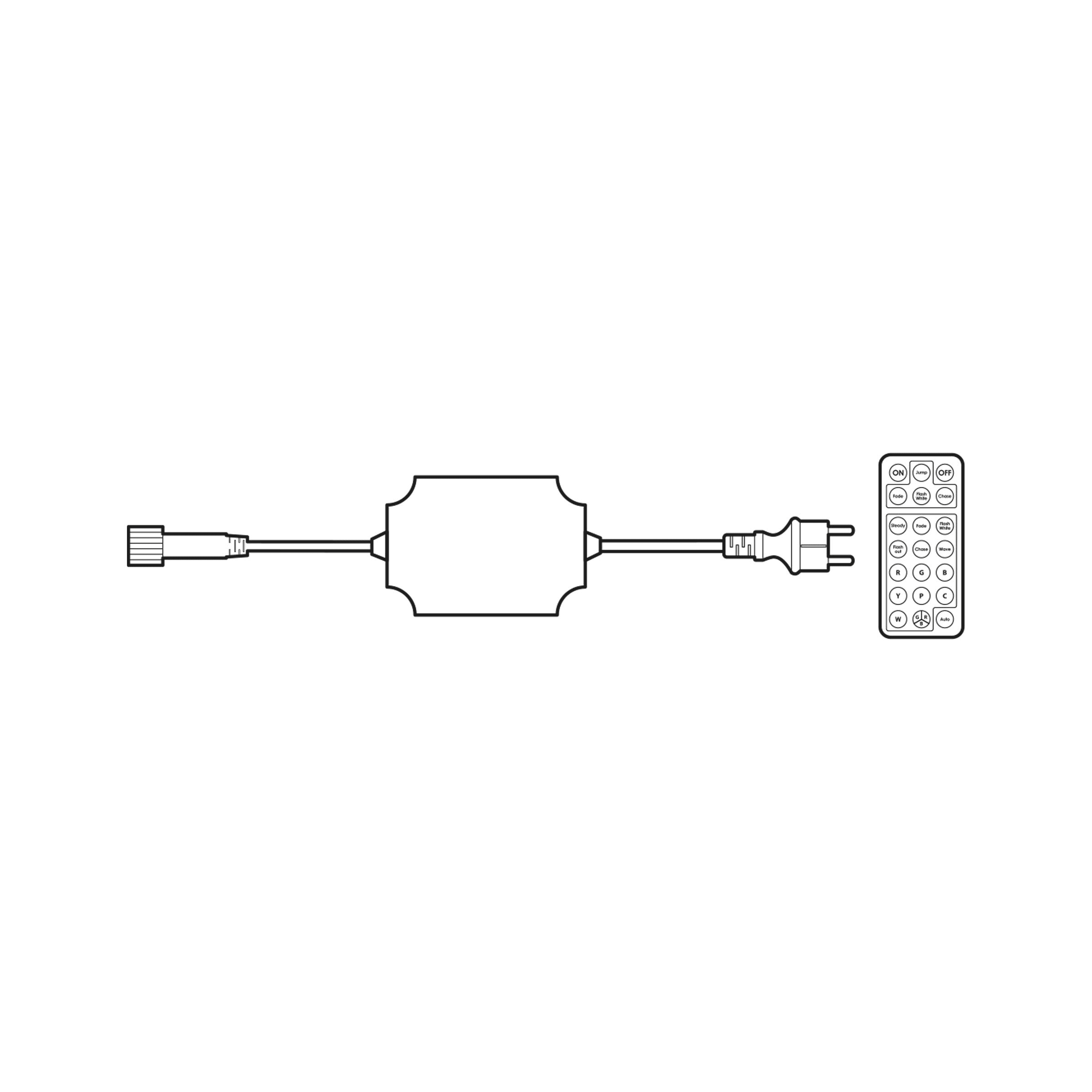 PRILUX - Controlador remoto con mando a distancia 2000 LEDs