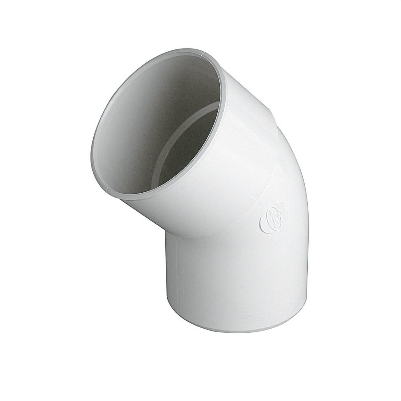 Sin Marca - Codo 45° bajante M-H CR4GT diámetro 80 blanco