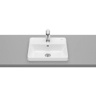 ROCA - Lavabo de encimera THE GAP 420x390x40 con orificio para grifería blanco