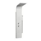 ROCA - Columna de hidromasaje termostática Essential 2.0 acero inoxidable jets integrados