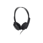 FONESTAR - Auricular estéreo PC con micrófono abatible para teletrabajo multimedia y usos generales Jack 3?5 mm estéreo para auricular y micrófono