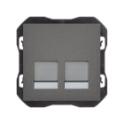 SIMON - Toma RJ45 doble SIMON 270-EMPOTRAR con conector titanio