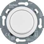HAGER - Regulador rotativo universal con tapa central (R/L/C/LED) Serie 1930 GLASS blanco polar