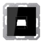 JUNG - Placa modular Jack-Radiall 1 toma A negro