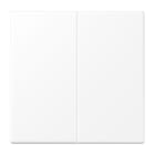 JUNG - TECLA 2 PULSADORES LS BLANCO MATE