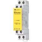 FINDER - Relé modular con contactos de guía forzada SERIE 7S, ancho 17,5mm, bornes de jaula, 2NA+1NC, AgNi+Au, 24V DC