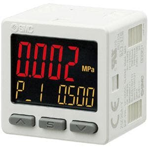 SMC - ISE20A-V-01-J  PRESOSTATO DIGITAL AIRE RC 1/8, 2 SAL.PNP + 1 ANALÓG.4-20MA