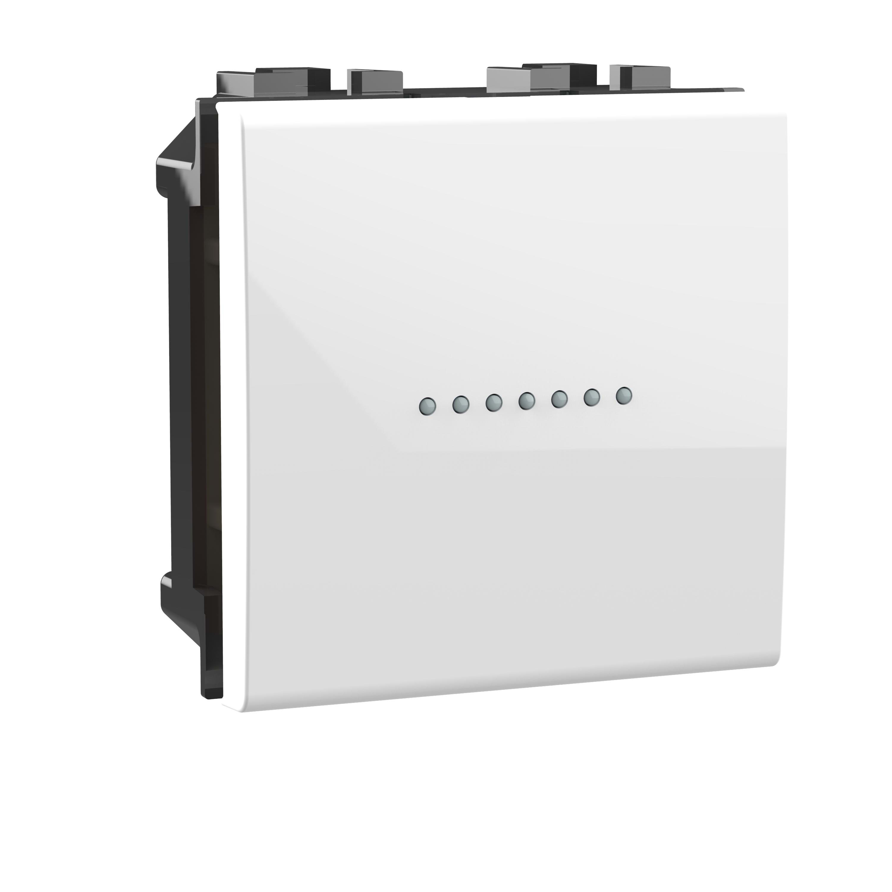 BTICINO - Interruptor conectado con neutro (con opción de regulación) 150W Living Light with Netatmo - Blanco