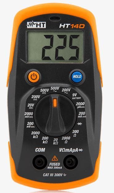 HT INSTRUMENTS - Multímetro digital de bolsillo ultracompacto HT14D