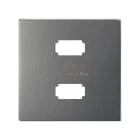 SIMON - Placa cargador SIMON 82 CONCEPT 2xUSB 5V 2,1A titanio