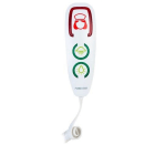 FONESTAR - Mando pulsador tipo pera básico pulsador de llamada al personal sanitario + control de luces de la habitación alimentación PoE blanco